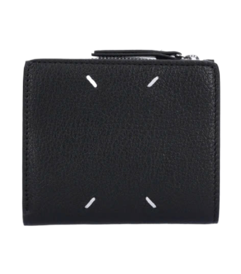 4 Stitch Bifold Wallet - Black