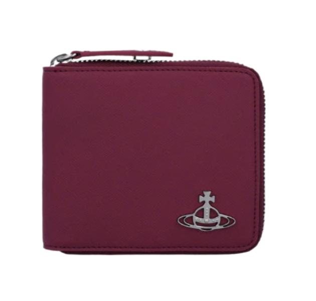 Round Square Wallet - Red