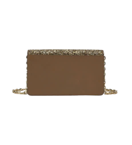 Glitter Chain Wallet - Gold 