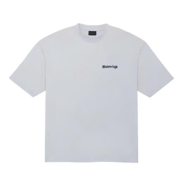 Oversized Logo Print Short Sleeve T-Shirt - White