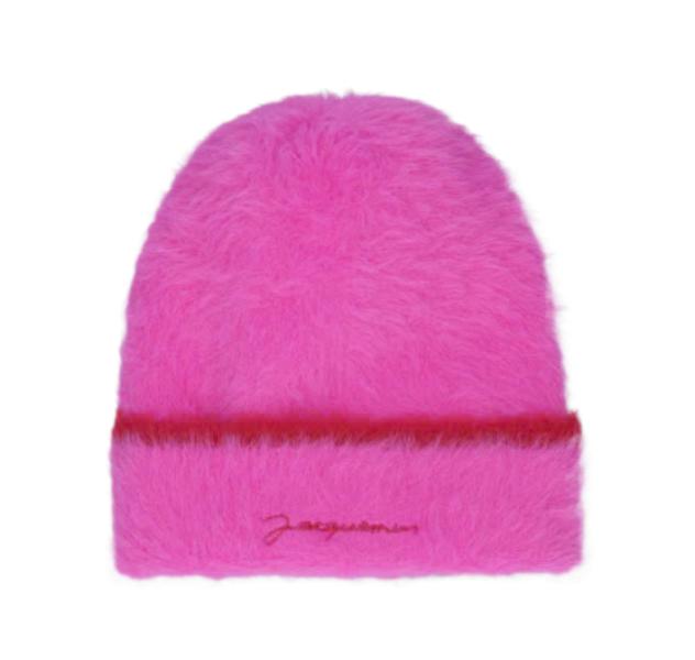 Le Bonne Neve Fluffy Beanie - Pink