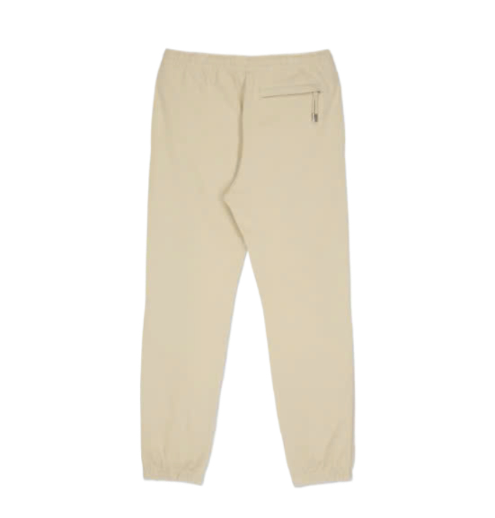 Logo Embroidered Jogger Pants - Light Beige