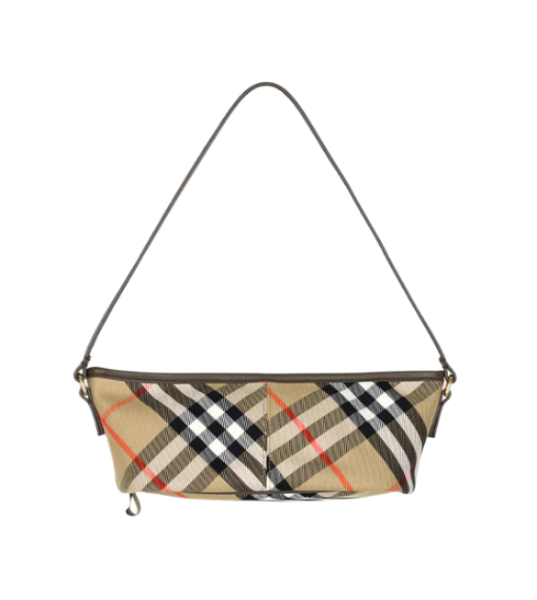 24FW Sand Check Baguette Mini Bag