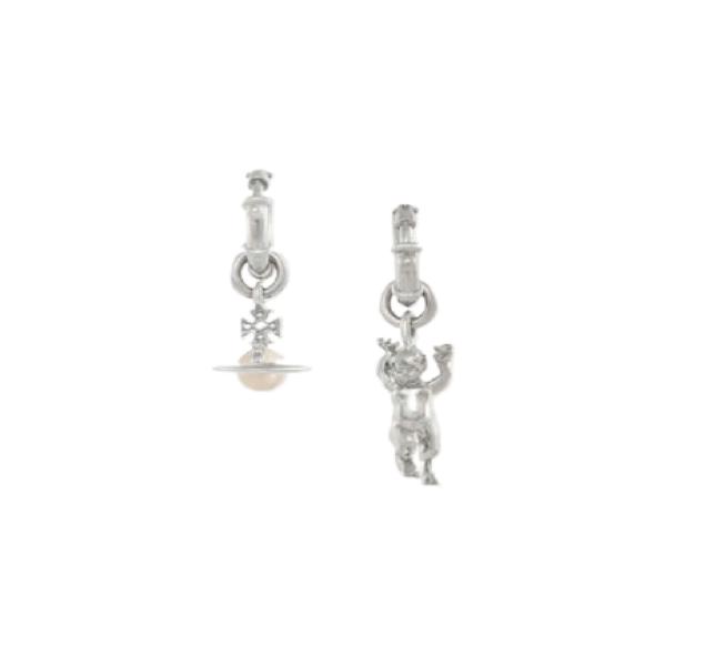 Anglo Pearl Embellished Hoop Earrings