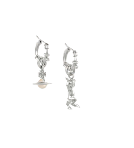 Anglo Pearl Embellished Hoop Earrings