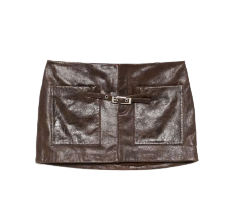 ANNAMARIA leather skirt