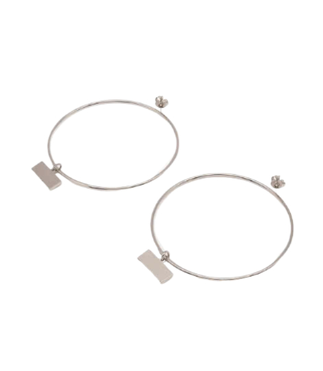 Hoop Earrings - Silver