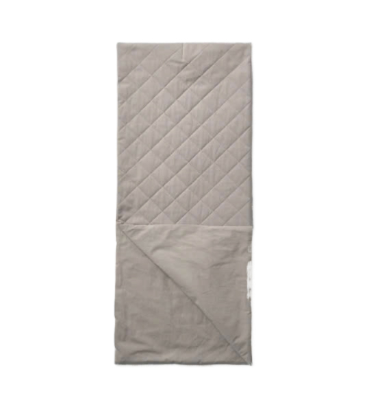 Strap Quilted Body Warmer Muffler - Grey