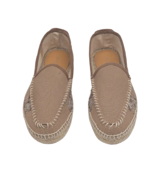 Embroidered Espadrilles - Chamois