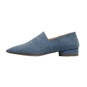 Point Toe 4 Stitch Kiki Loafer (2.5cm) - Denim