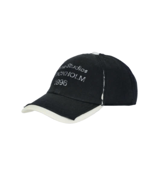 Logo Stamp Ball Cap - Black