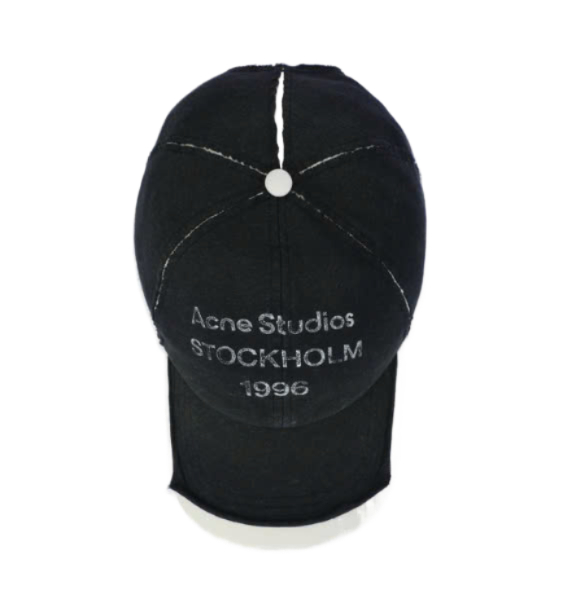 Logo Stamp Ball Cap - Black