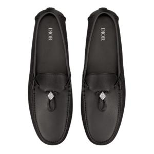 Dior Loafer Black Grained Calfskin