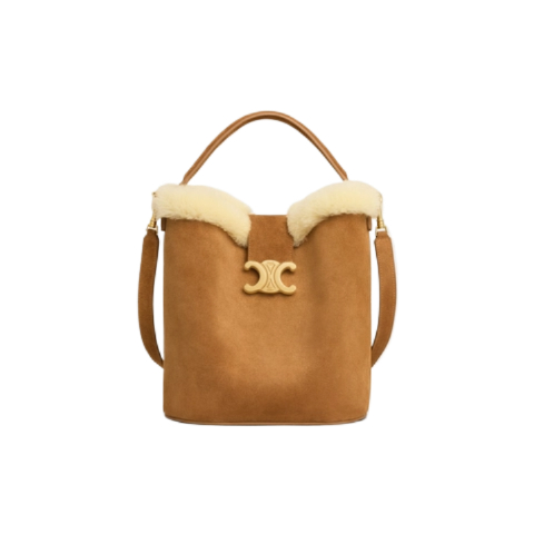 LOUISE Triophee Shearling Crossbody Bag