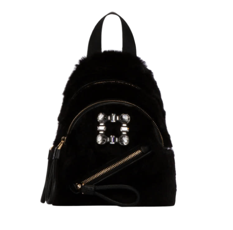 WALKIE VIV SHEARLING BACKPACK