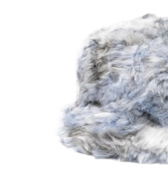 Fake fur bucket hat