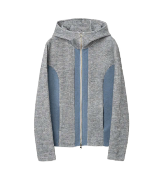 Two Way Side Hooded Zip-Up