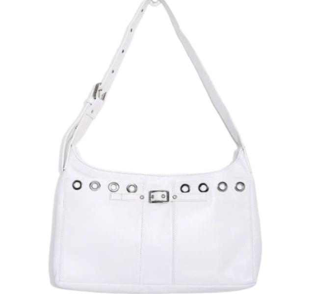 224FWNICOLE BAG EYELETS WHITE