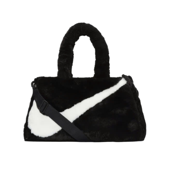 Nike NSW Faux Fur Tote Bag Black