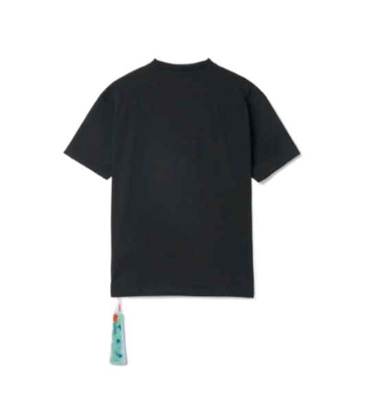 Offer Logo Print Short Sleeve T-Shirt - Black