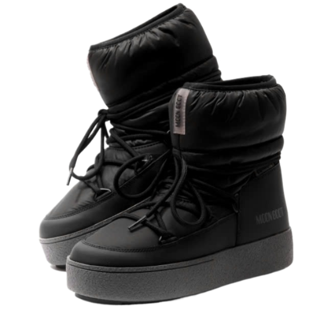 24FWLTRACK LOW BLACK NYLON BOOTS