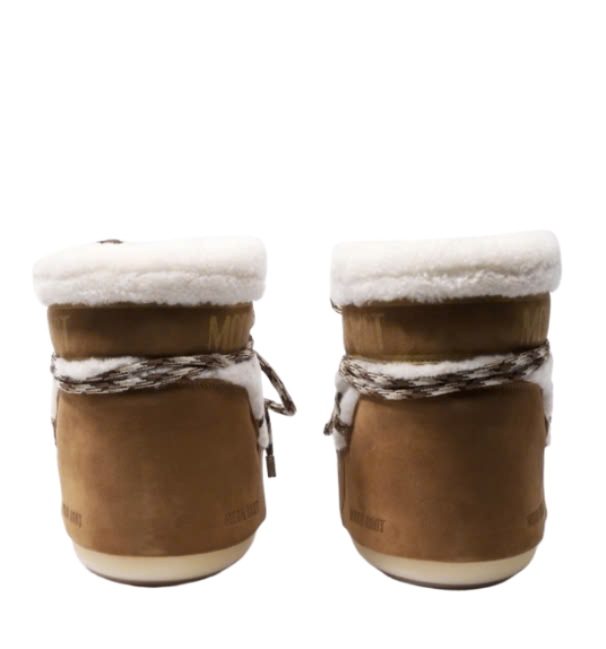 24FWLAB69 ICON LOW BROWN SHEARLING BOOTS