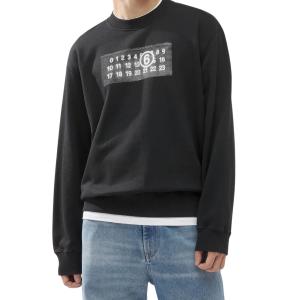 Number logo cotton sweatshirt