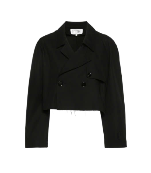 Short Trench Jacket - Black 