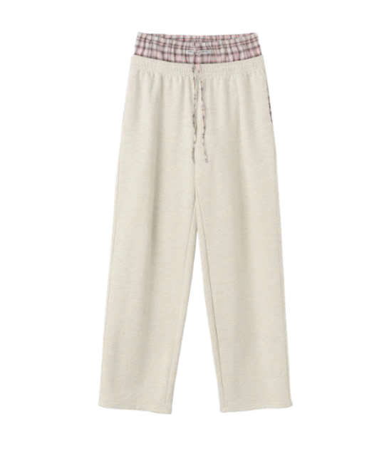 Boxer Layered Sweatpants Oatmeal