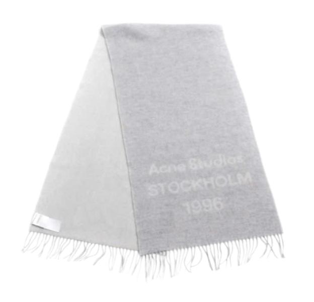 Logo jacquard scarf