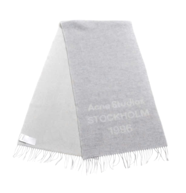 Logo jacquard scarf