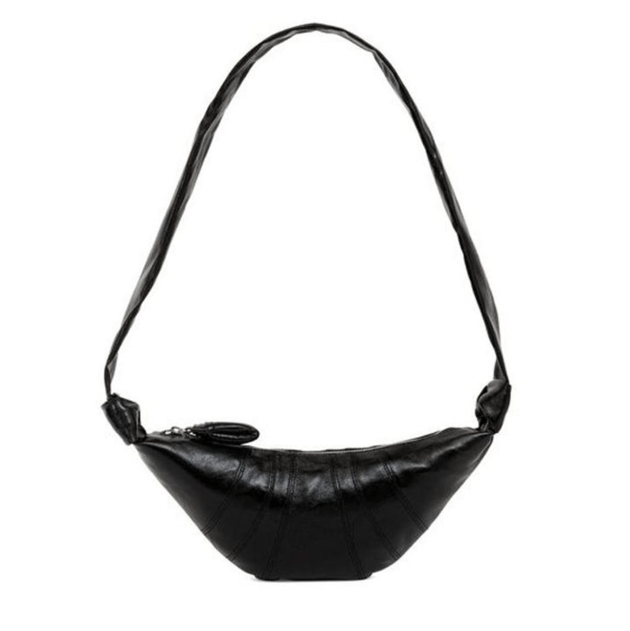 SMALL CROISSANT BAG - black