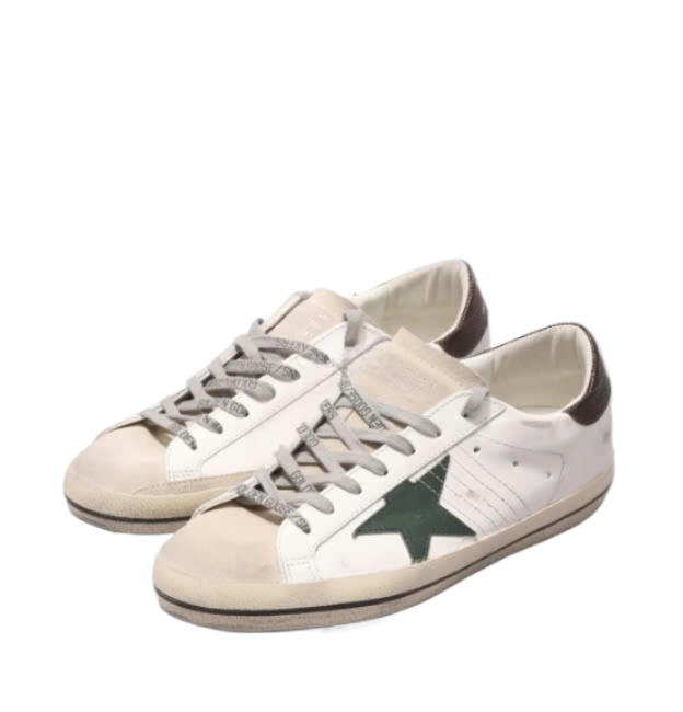 Superstar Lizard Print Heel Leather Star Sneakers