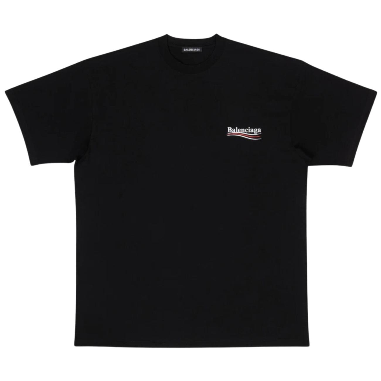 Balenciaga Political Campaign T-Shirt Regular Fit Black