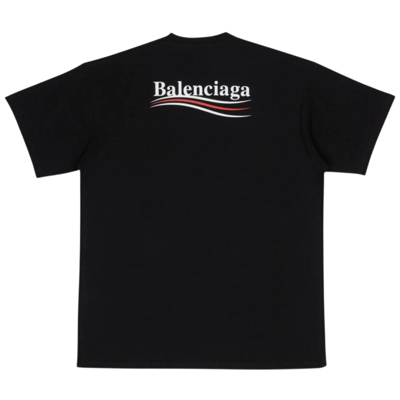 Balenciaga Political Campaign T-Shirt Regular Fit Black