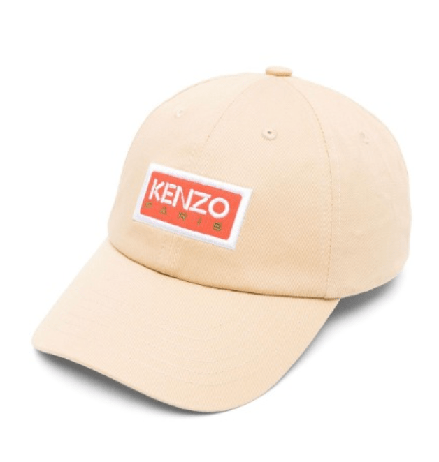 KENZO LOGO BASEBALL CAP BEIGE