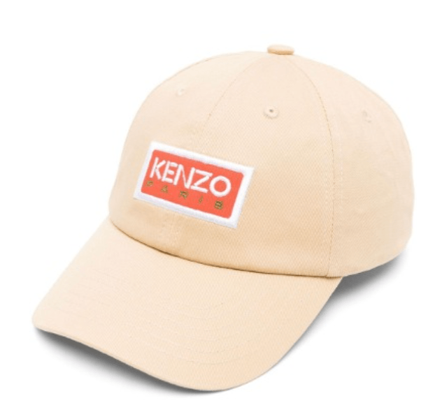 KENZO LOGO BASEBALL CAP BEIGE