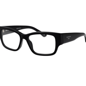 BALENCIAGA Logo Temple Square Frame Glasses