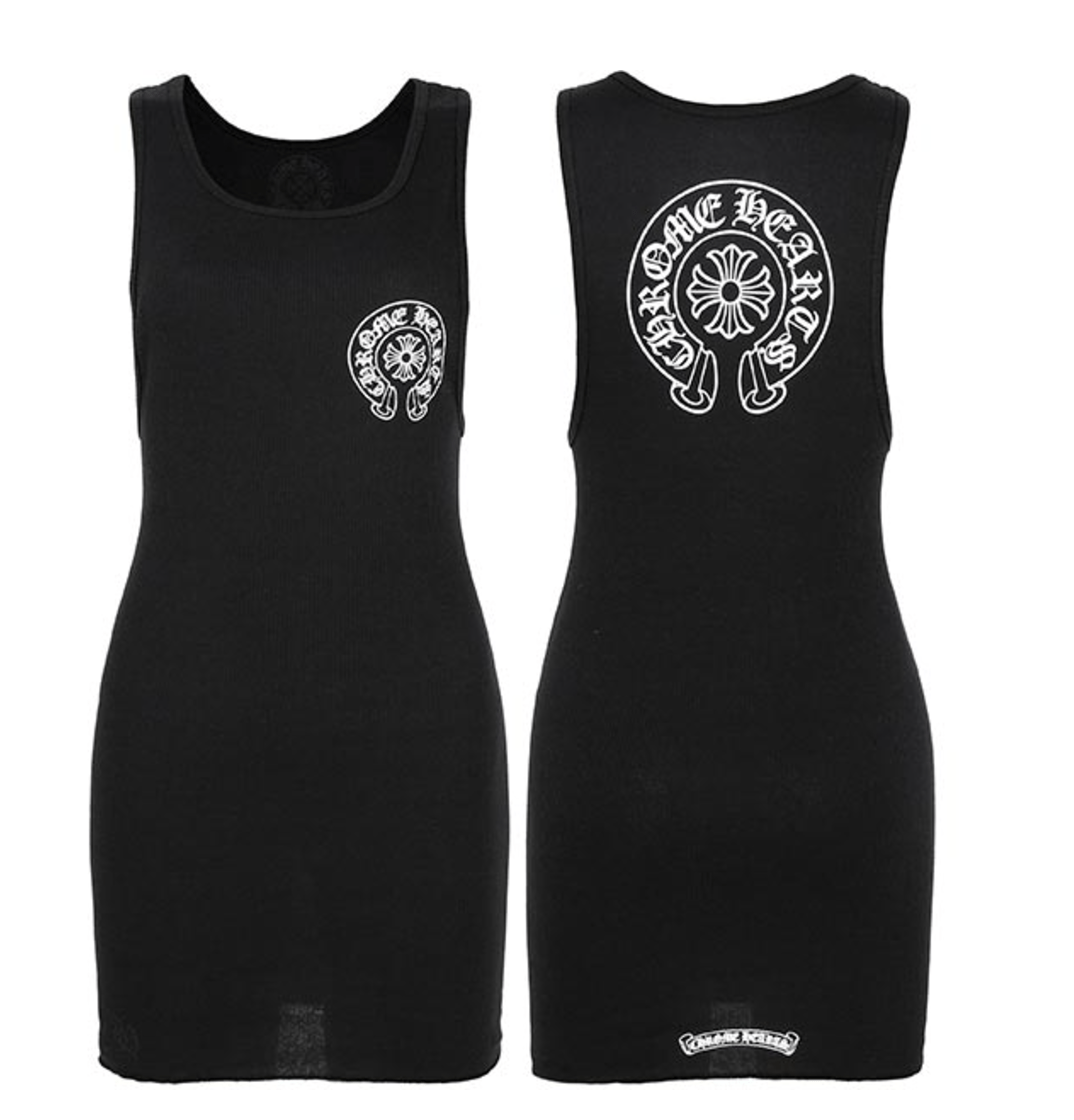 Chrome Hearts | Black Horseshoe Nashi Tank Top Sleeveless