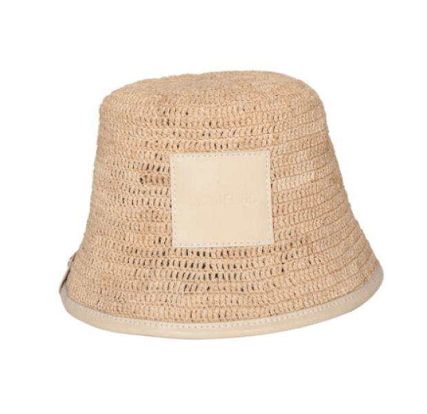 Le Bob Pisiou Raffia Bucket Hat