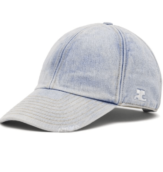 Re-edition logo denim ball cap