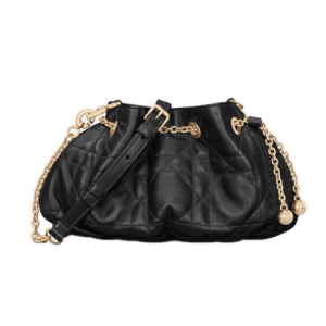 Dior Small Dior Ammi Bag Supple Macrocannage Lambskin Black