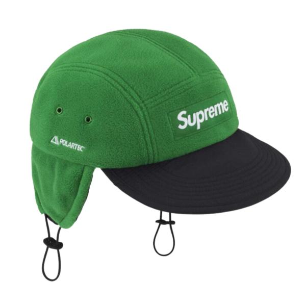 Supreme Polartec Earflap Camp Cap Green - 24FW