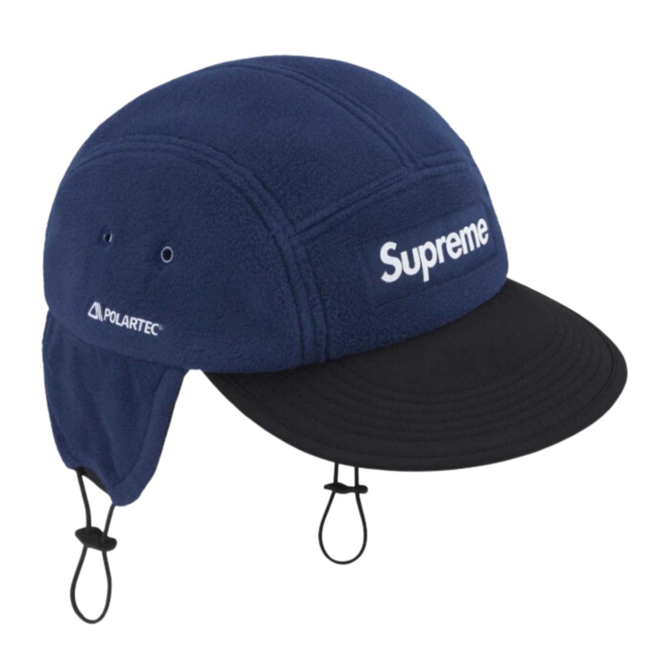 Supreme Polartec Earflap Camp Cap Navy - 24FW