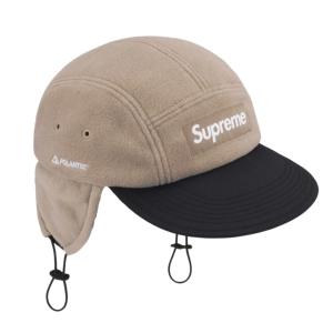 Supreme Polartec Earflap Camp Cap Taupe - 24FW