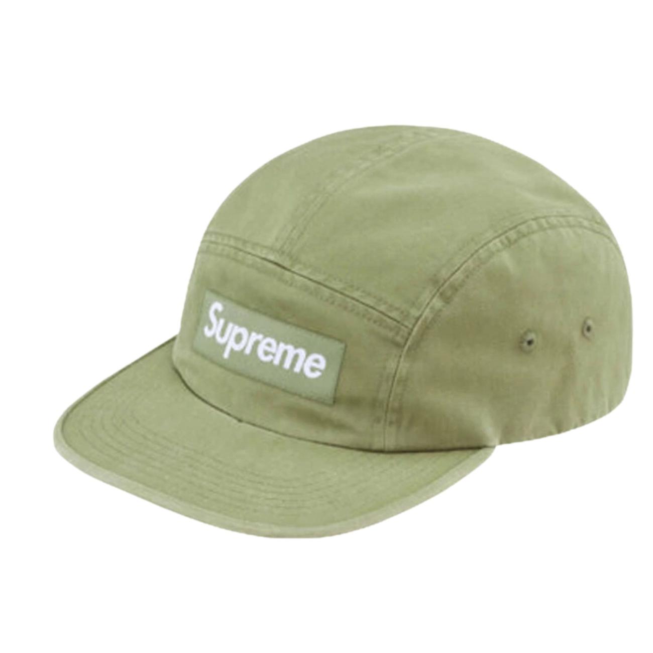 Supreme Washed Chino Twill Camp Cap Light Olive - 24SS