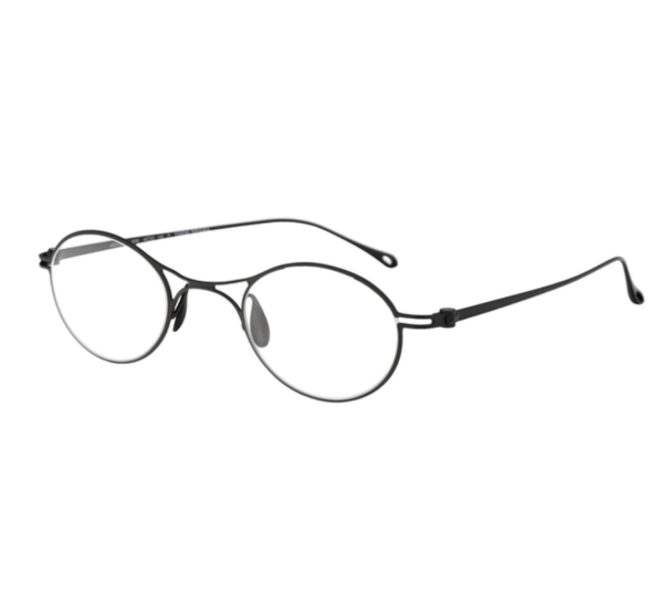 Double bridge oval frame glasses