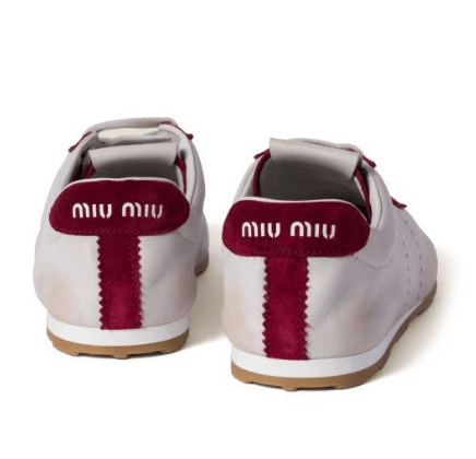 Logo go suede tab leather sneakers