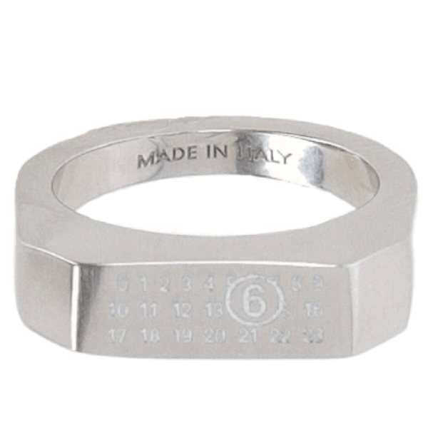 Engraved number logo ring