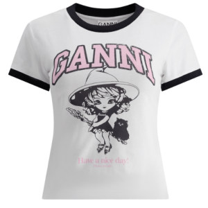 Logo printed cotton short sleeve t-shirt